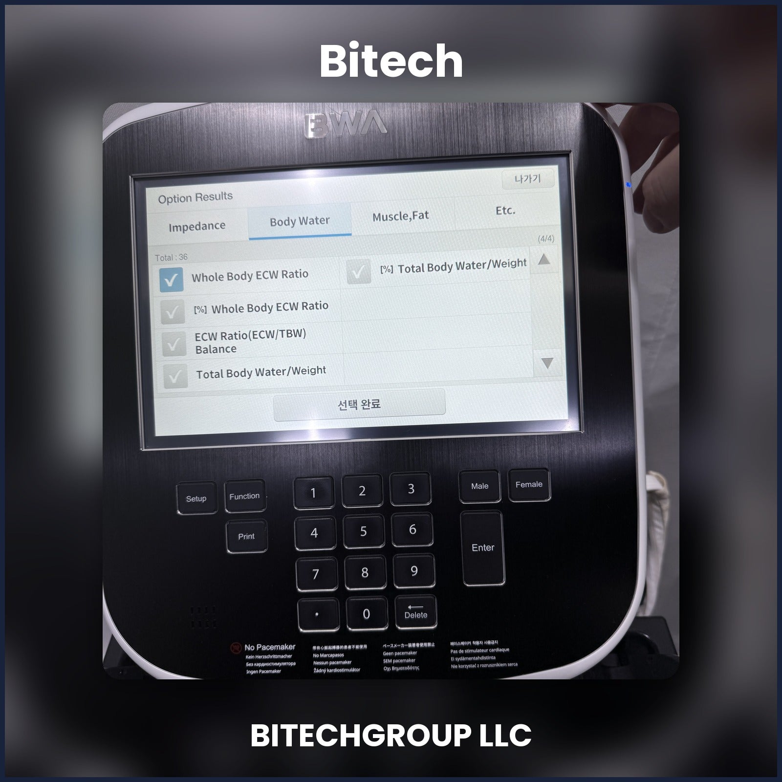 InBody BWA 2.0 Body Water Analyzer | Bitech Group