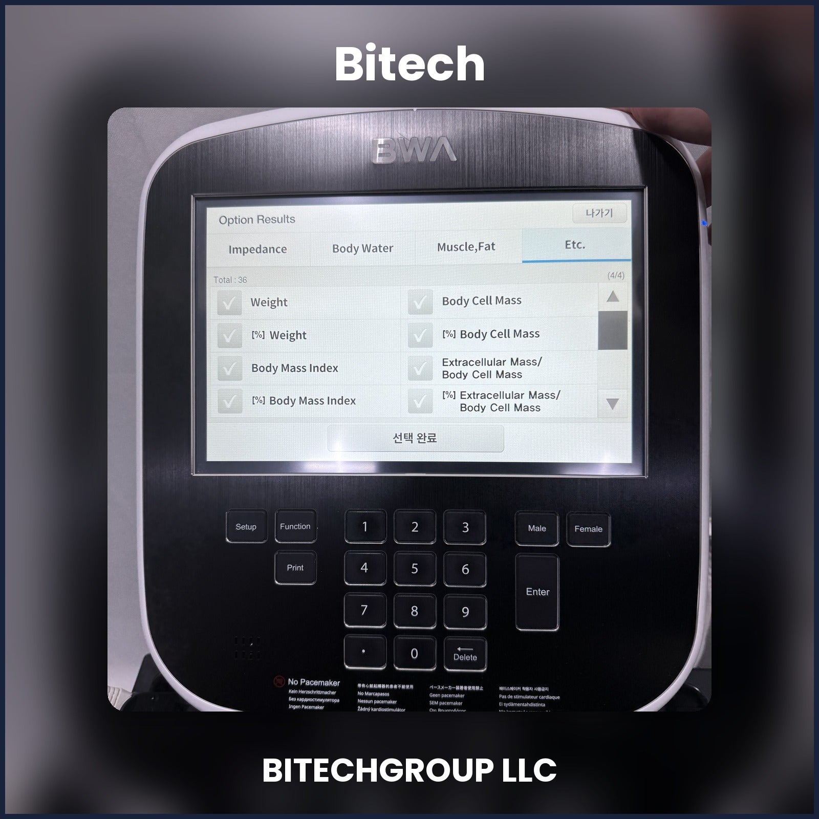 InBody BWA 2.0 Body Water Analyzer | Bitech Group