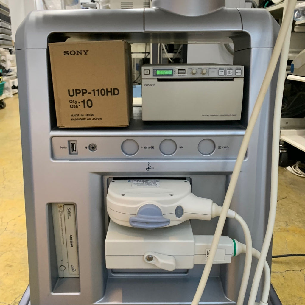 Used GE Logiq P5 Ultrasound Unit with Linear Probe Convex Probe