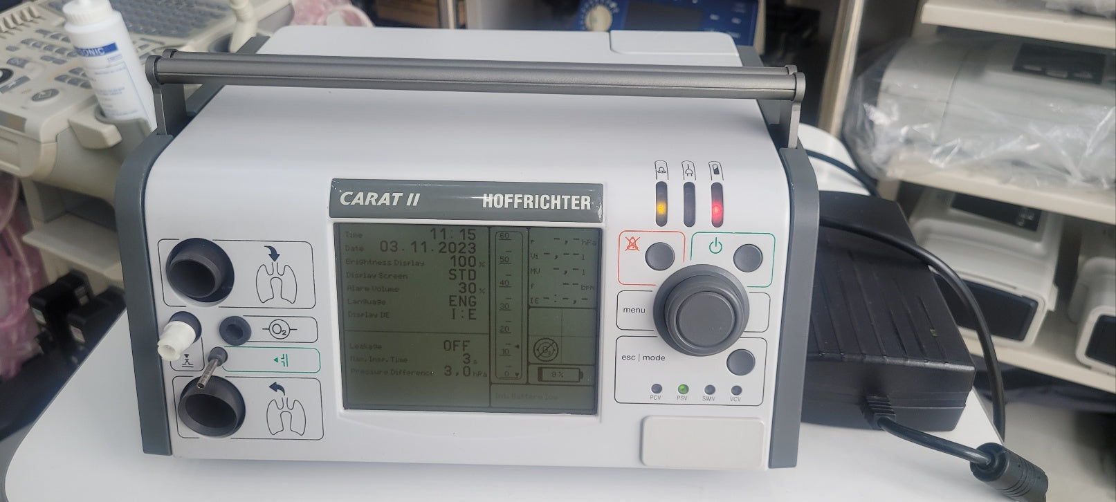 Pre-Owned Hoffrichter Carat 2 Ventilator with Power Supply