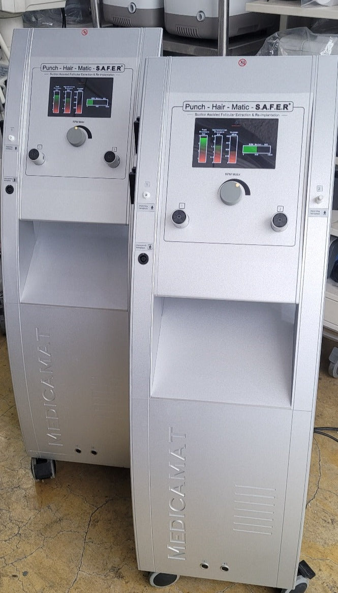 Used Medicamat Punch Hair Matic SAFER hair implant machine