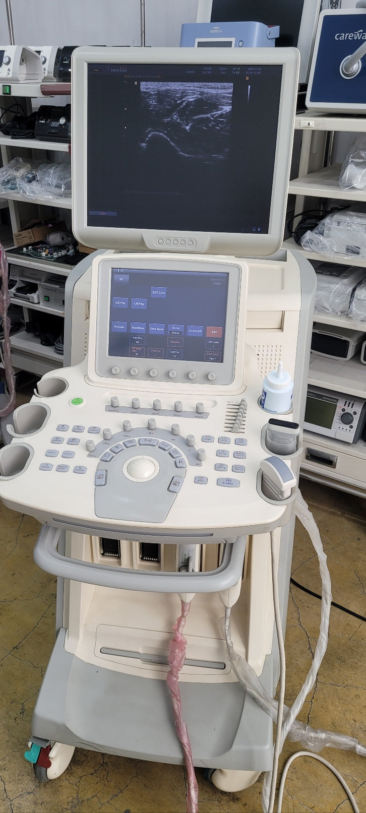 Used Medison Accuvix V20 Ultrasound with Convex Linear Probe