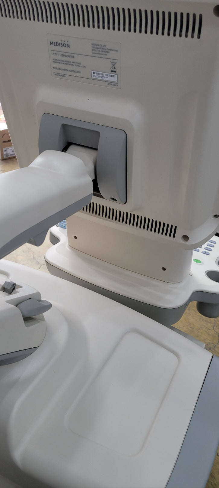 Used Medison Accuvix V20 Ultrasound with Convex Linear Probe