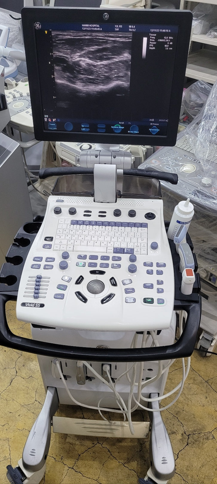 Used GE vivid S5 with Cardiac Convex Linear 3Probe