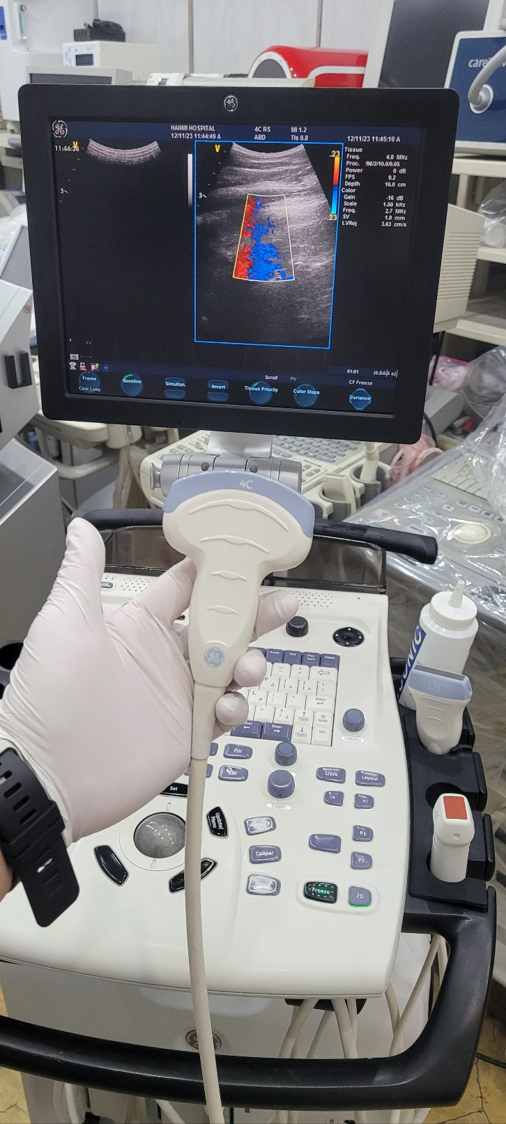 Used GE vivid S5 with Cardiac Convex Linear 3Probe