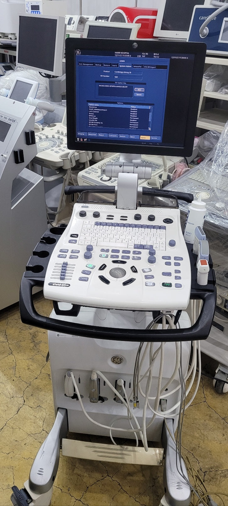 Used GE vivid S5 with Cardiac Convex Linear 3Probe