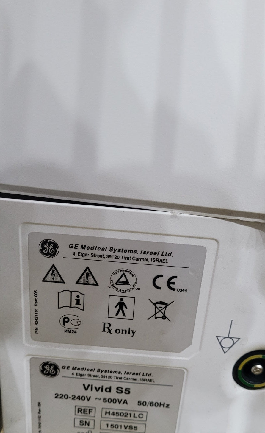 Used GE vivid S5 with Cardiac Convex Linear 3Probe