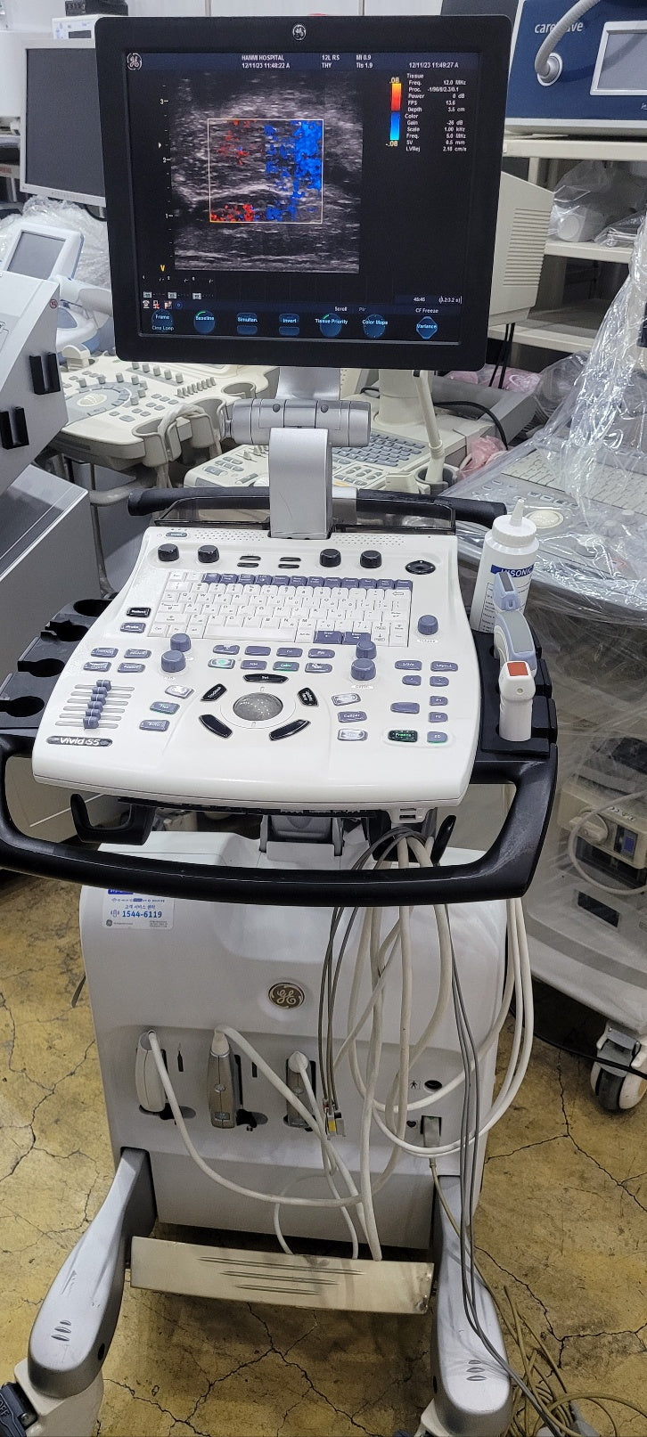 Used GE vivid S5 with Cardiac Convex Linear 3Probe