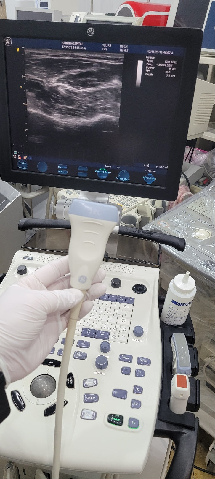 Used GE vivid S5 with Cardiac Convex Linear 3Probe