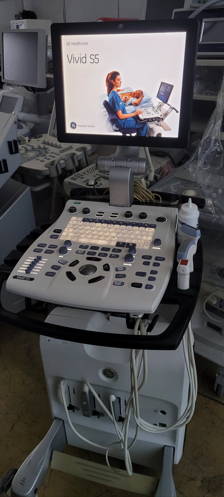 Used GE vivid S5 with Cardiac Convex Linear 3Probe