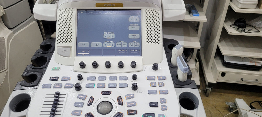 GE Vivid E9 XDClear with M5Sc Cardiac & 11L Linear 2 Probes
