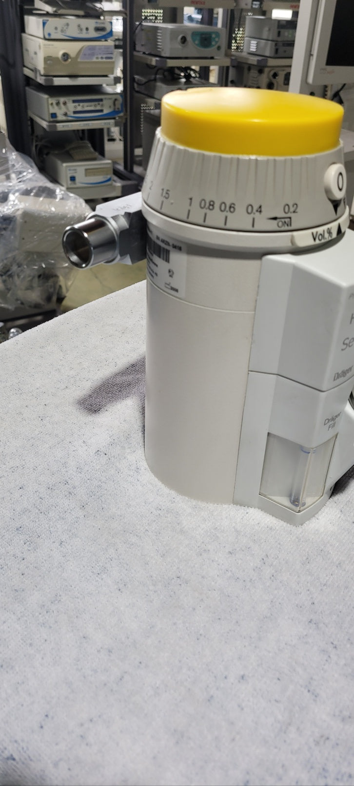 Used Drager Vapor 2000 Sevoflurane Vaporizer With Connected Part