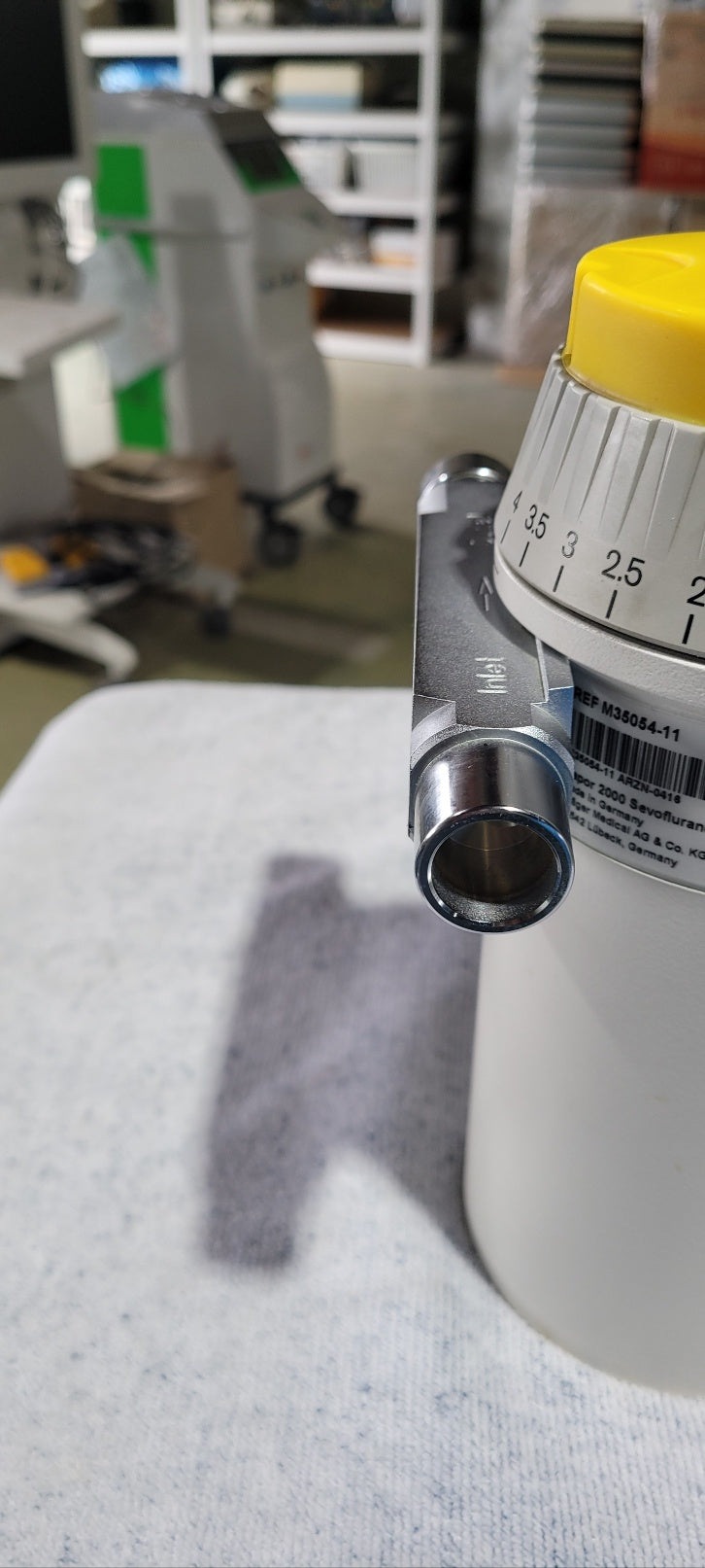 Used Drager Vapor 2000 Sevoflurane Vaporizer With Connected Part