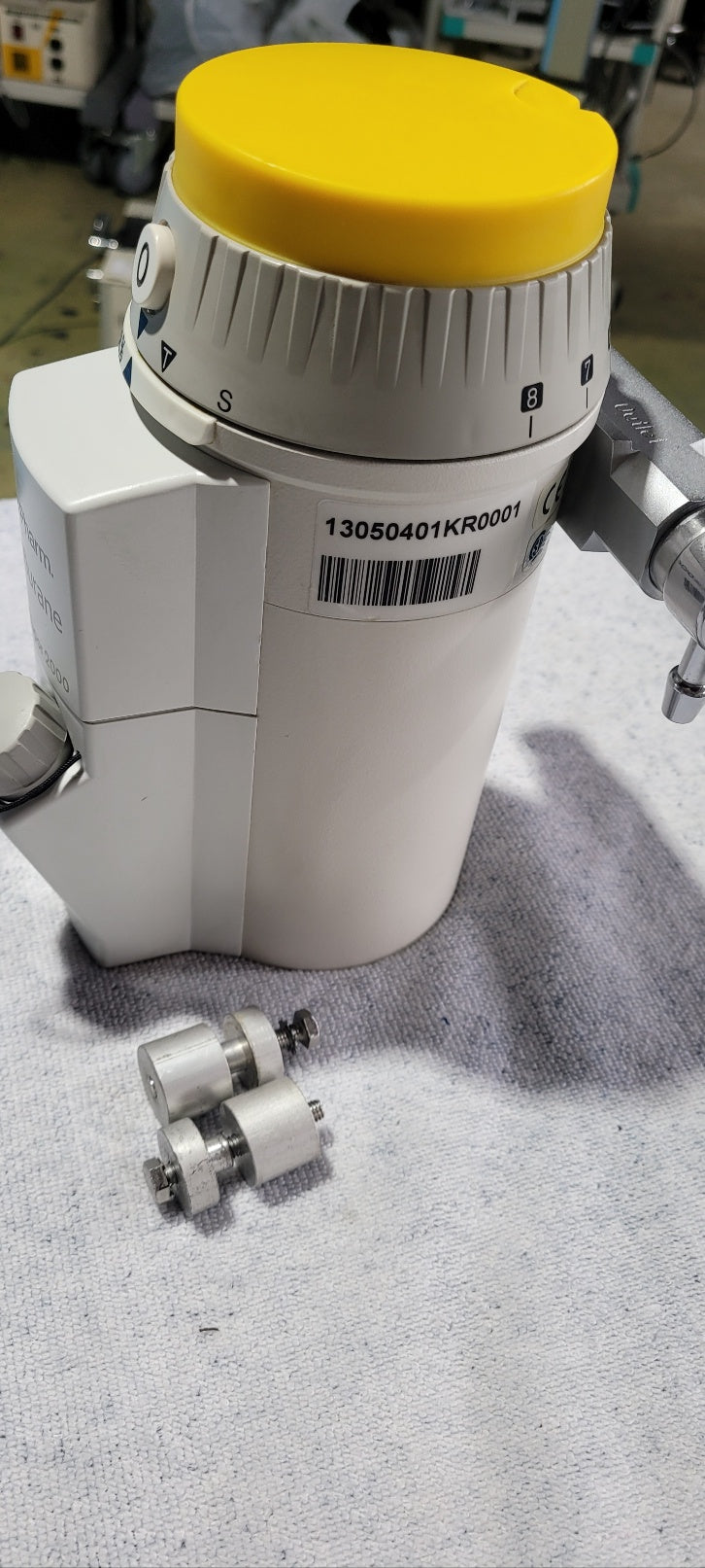 Used Drager Vapor 2000 Sevoflurane Vaporizer With Connected Part