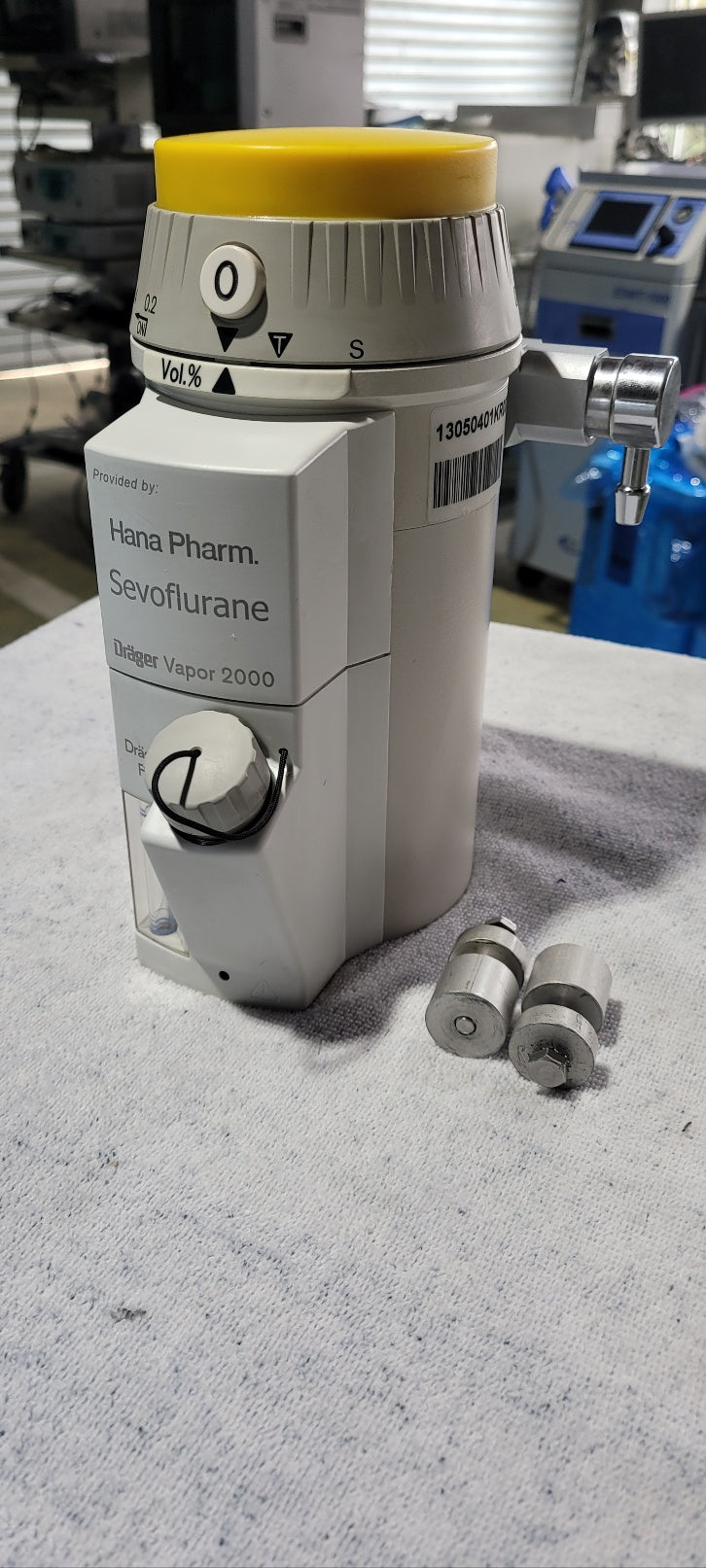 Used Drager Vapor 2000 Sevoflurane Vaporizer With Connected Part