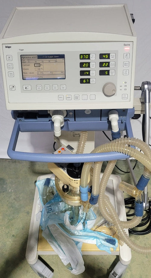 Used 5128 hours Drager Savina Ventilator Medical Equipment