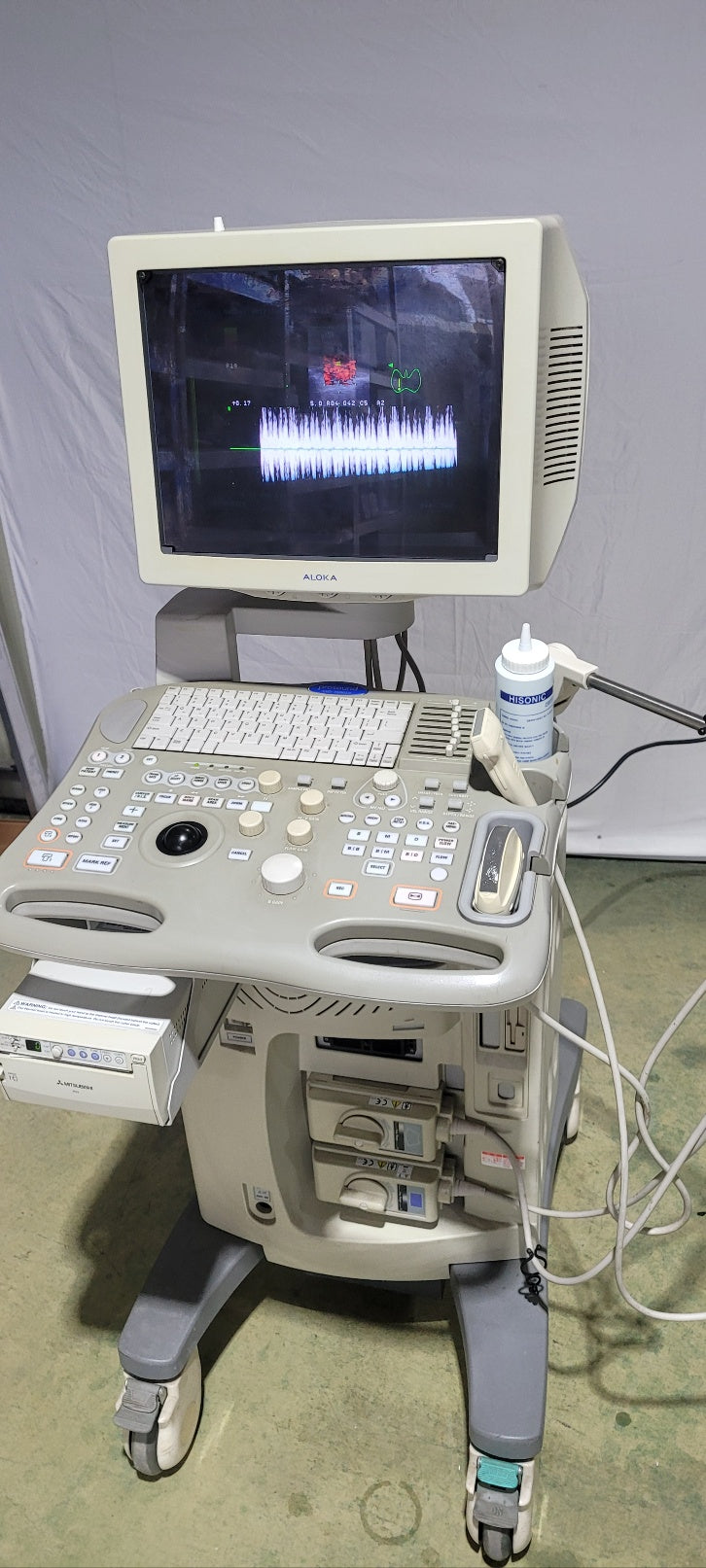 Used Aloka Prosound SSD-3500SV with 2Probe Convex Linear Transducer