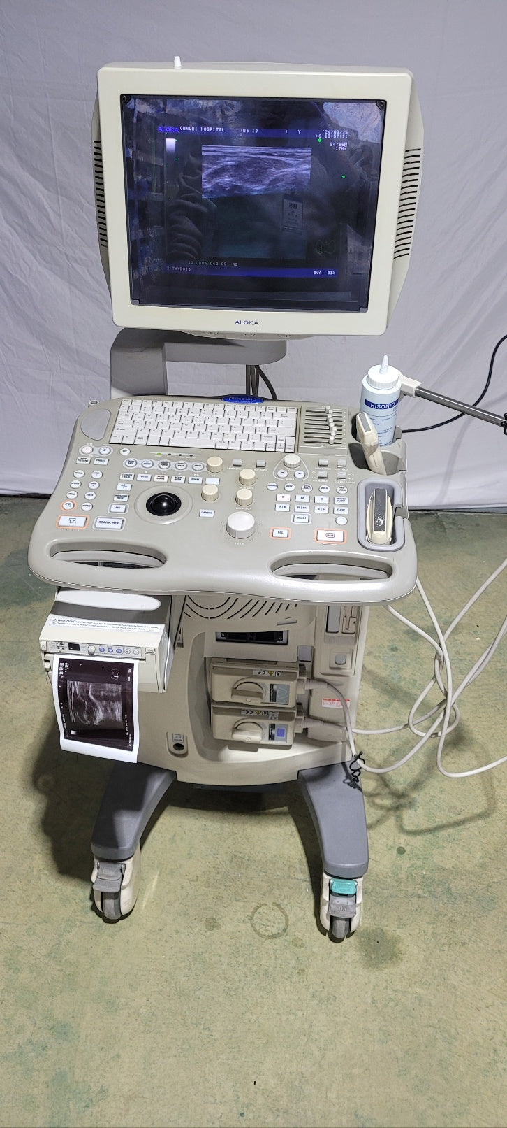 Used Aloka Prosound SSD-3500SV with 2Probe Convex Linear Transducer