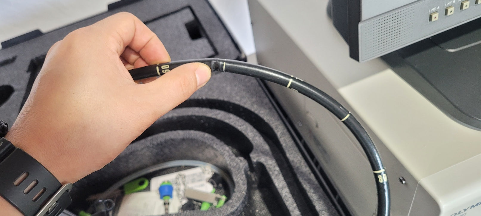 Used Olympus GIF-V70 Gastroscope With CV70 and Sony LCD Monitor