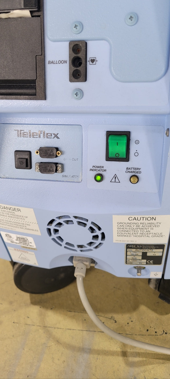 Used IABP Arrow AutoCAT 2 Intra-aortic Balloon Pump