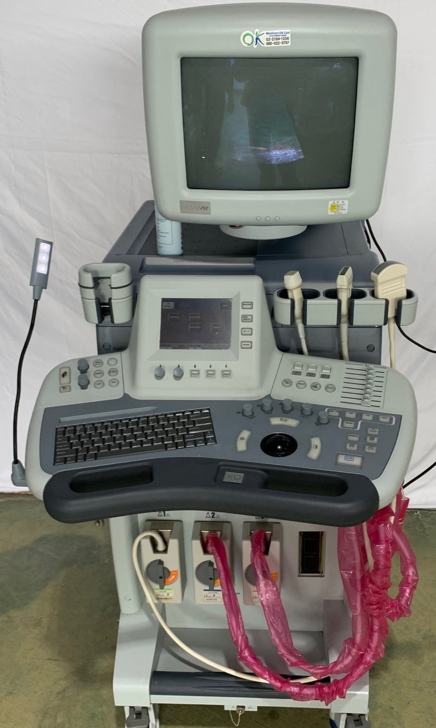  Used Medison Accuvix XQ 3D Ultrasound With Cardiac Linear Convex 3Probes