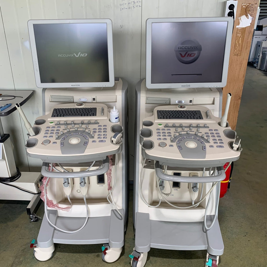 Used Medison Accuvix V10 Ultrasound with Convex Vaginal Probes