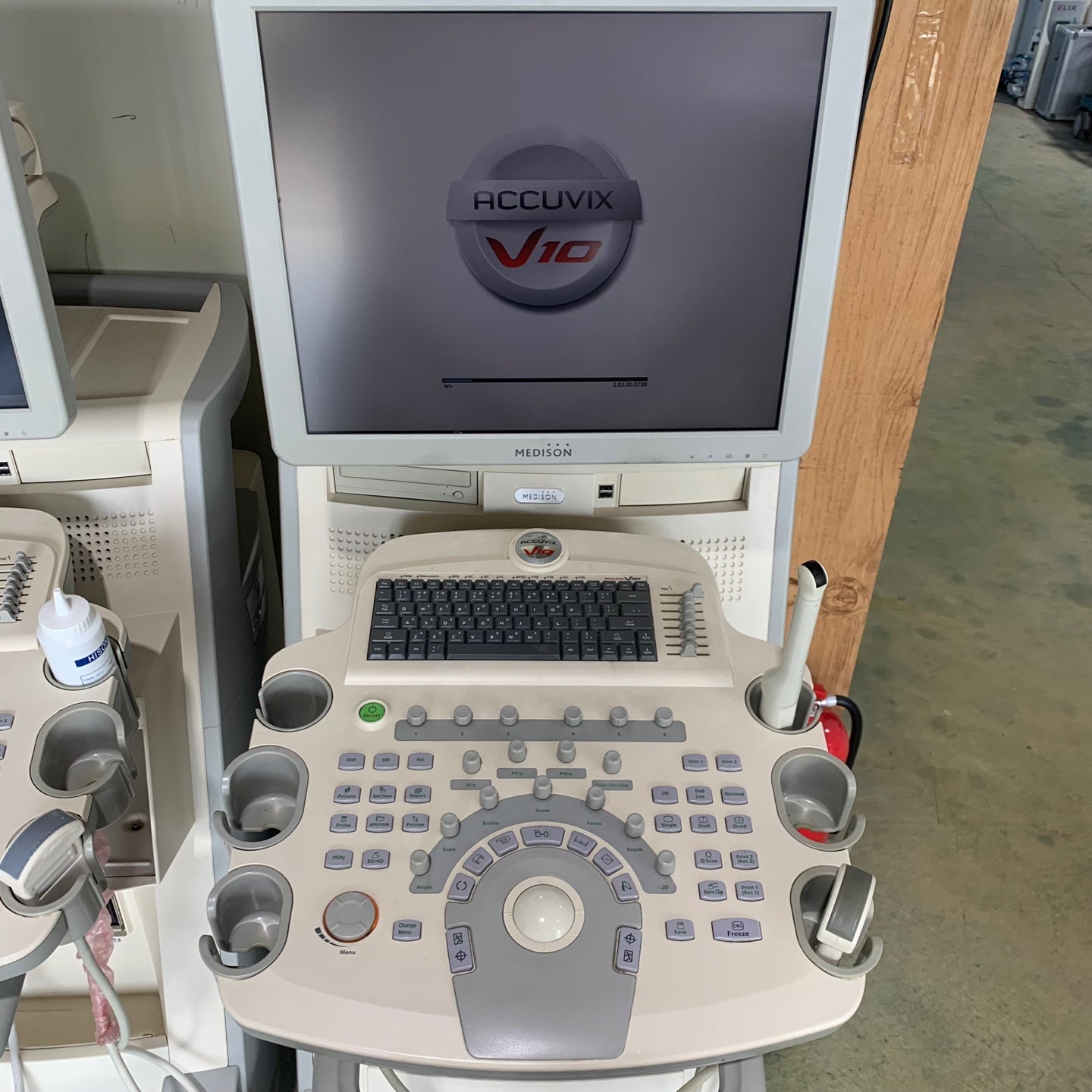 Used Medison Accuvix V10 Ultrasound with Convex Vaginal Probes