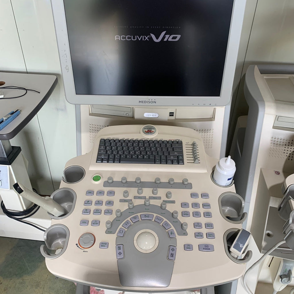Used Medison Accuvix V10 Ultrasound with Convex Vaginal Probes