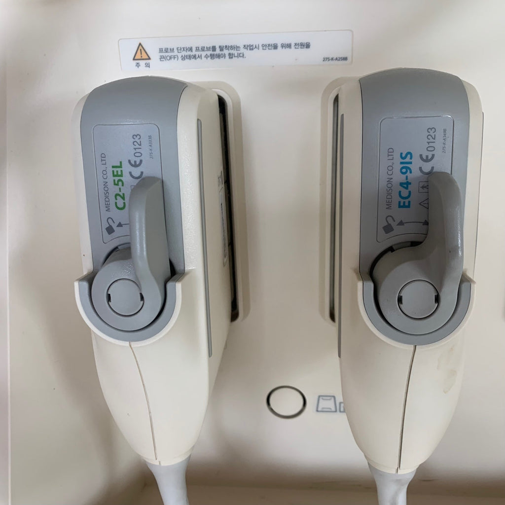 Used Medison Accuvix V10 Ultrasound with Convex Vaginal Probes
