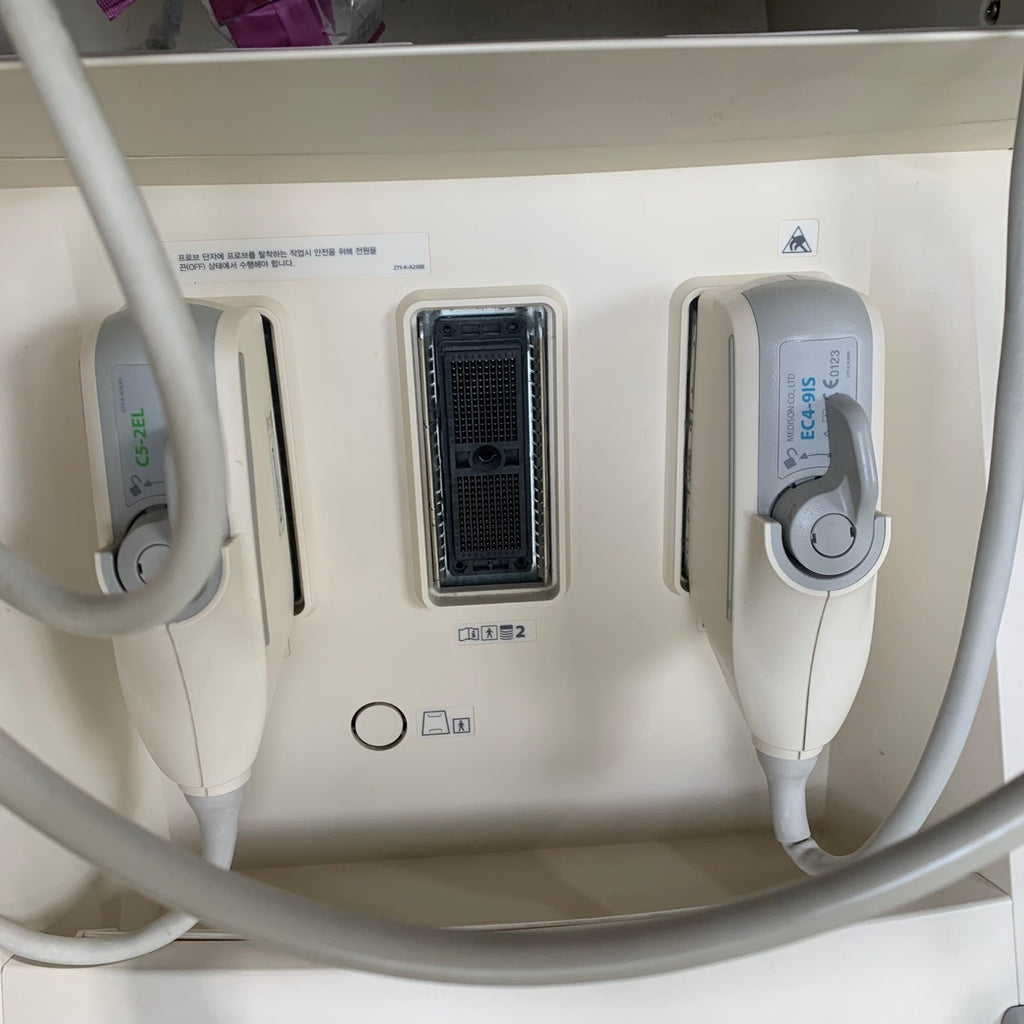 Used Medison Accuvix V10 Ultrasound with Convex Vaginal Probes