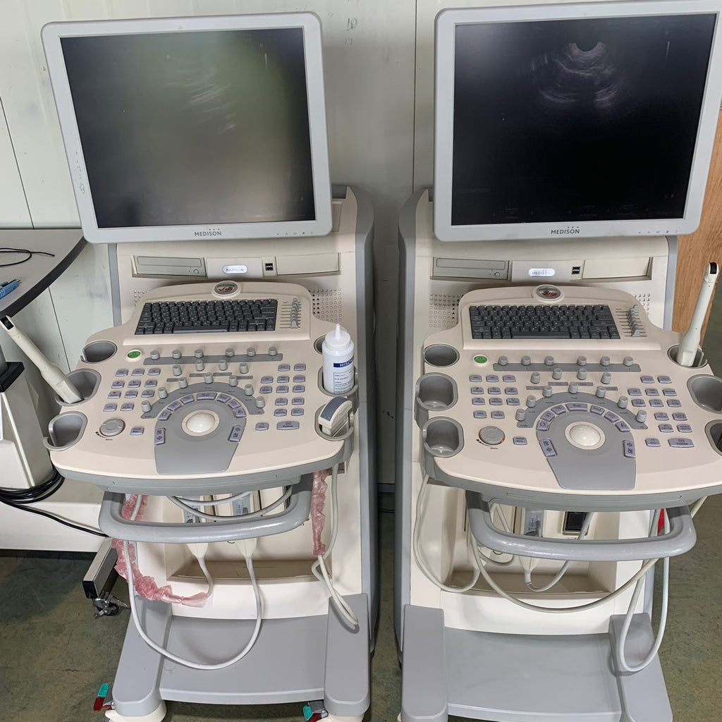 Used Medison Accuvix V10 Ultrasound with Convex Vaginal Probes