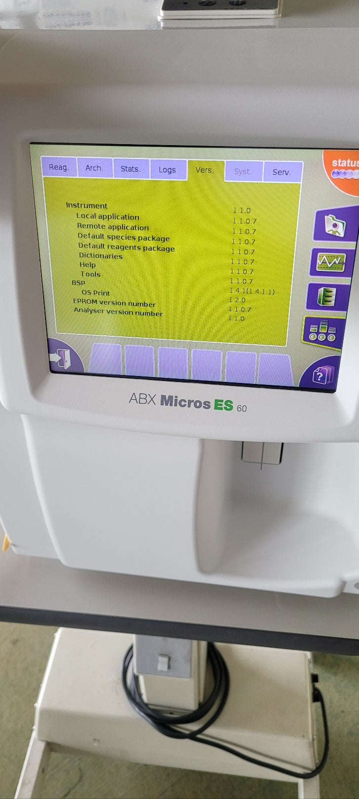 Used HORIBA ABX Micros ES 60 CBC Cellcounter