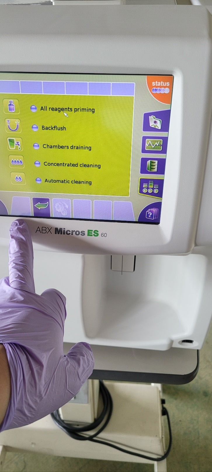 Used HORIBA ABX Micros ES 60 CBC Cellcounter