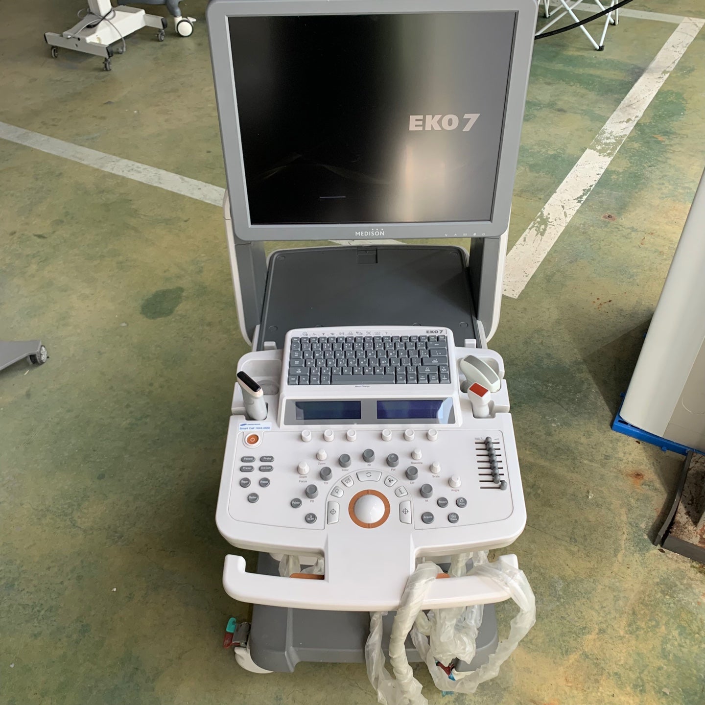 Used Samsung Medison EKO7 With Linear Cardiac and Convex 3Probes