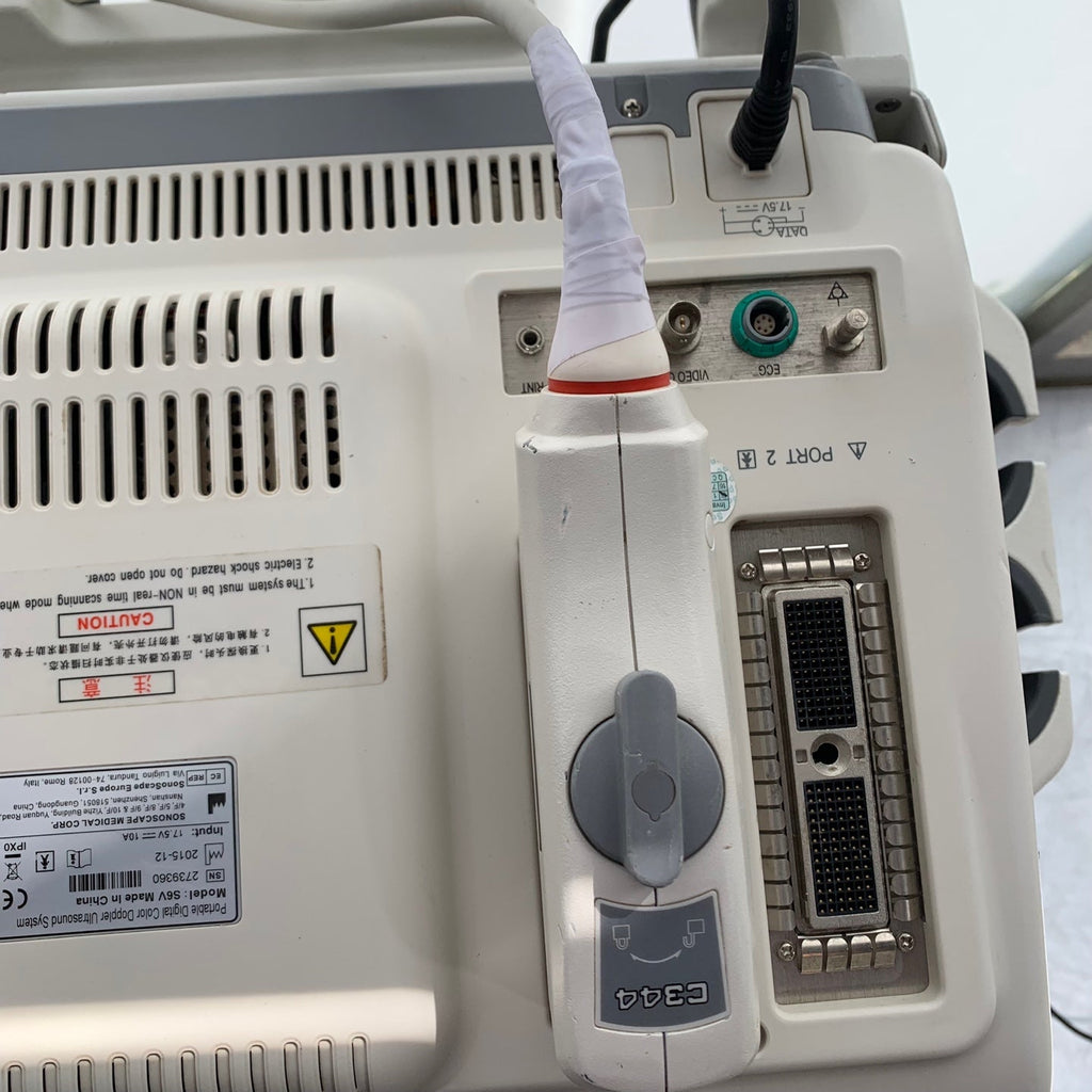 Used Sonoscape S6V Portable VET Ultrasound Convex Probe Medical
