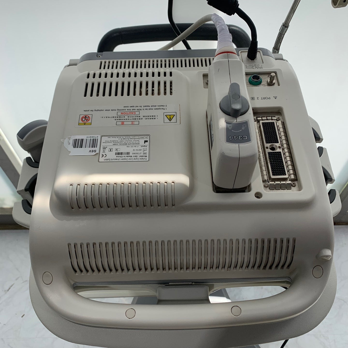 Used Sonoscape S6V Portable VET Ultrasound Convex Probe Medical
