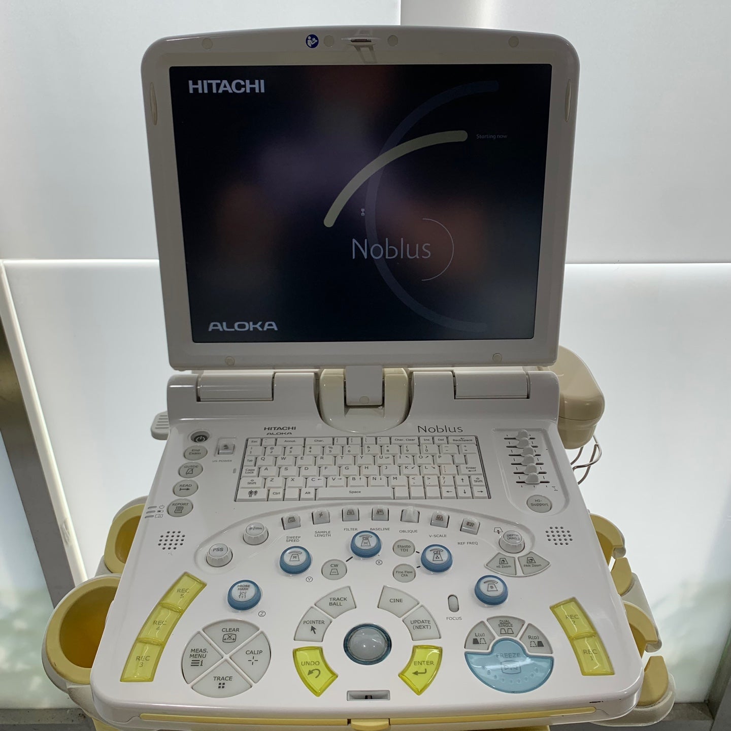 Used Aloka hitachi noblus ultrasound with pentax EG 3670URK with