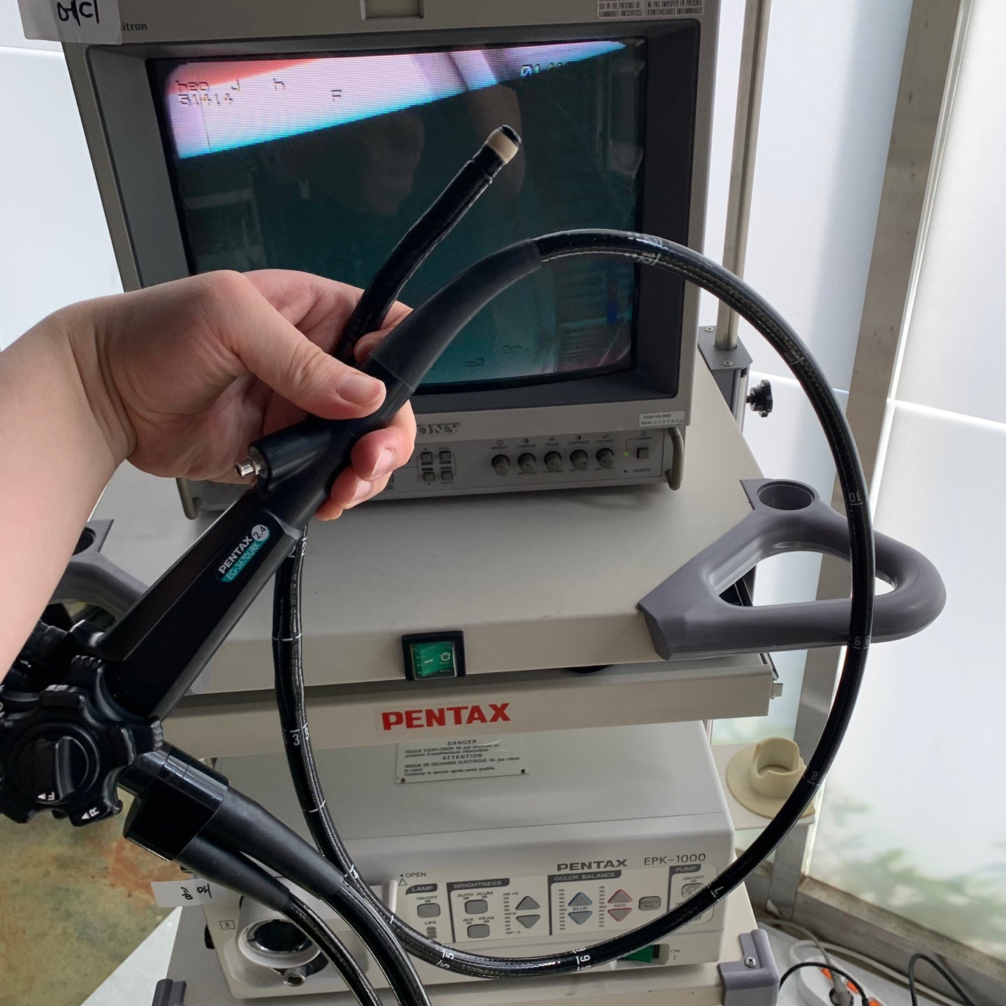 Used Aloka hitachi noblus ultrasound with pentax EG 3670URK with