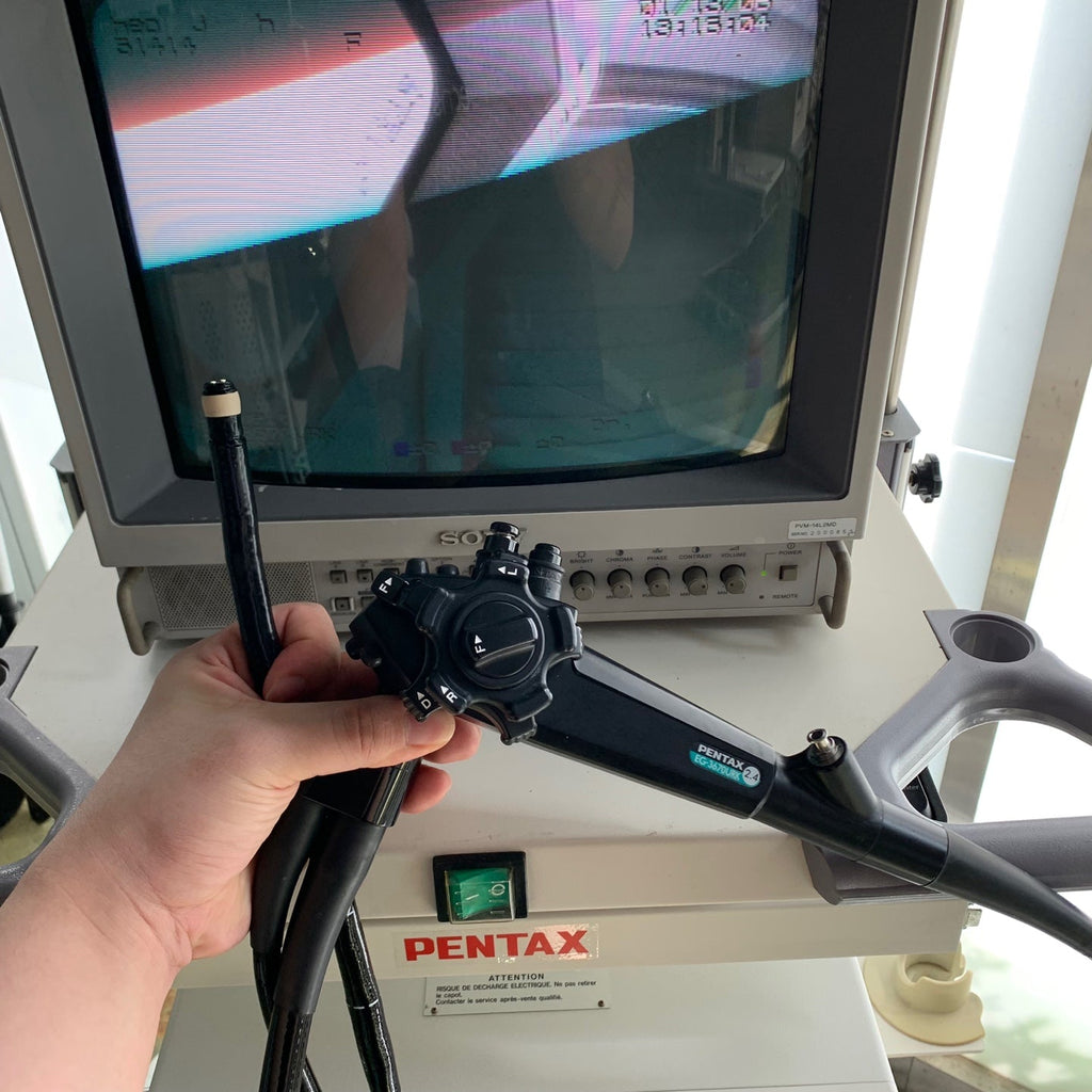 Used Aloka hitachi noblus ultrasound with pentax EG 3670URK with