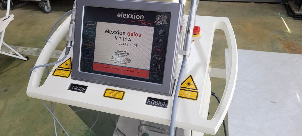 Used Elexxion AG Delos Er:Yag diodelaser dental machine