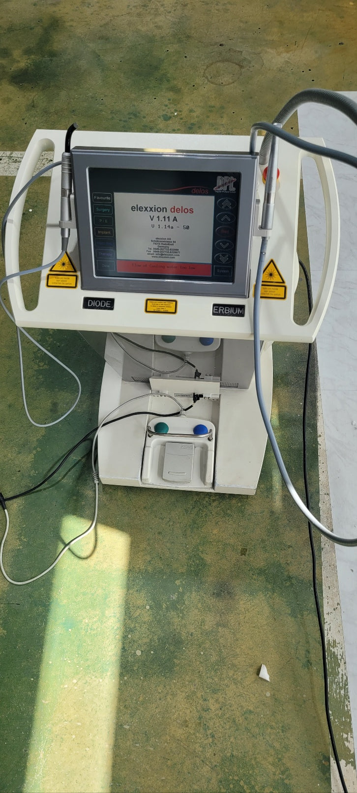 Used Elexxion AG Delos Er:Yag diodelaser dental machine