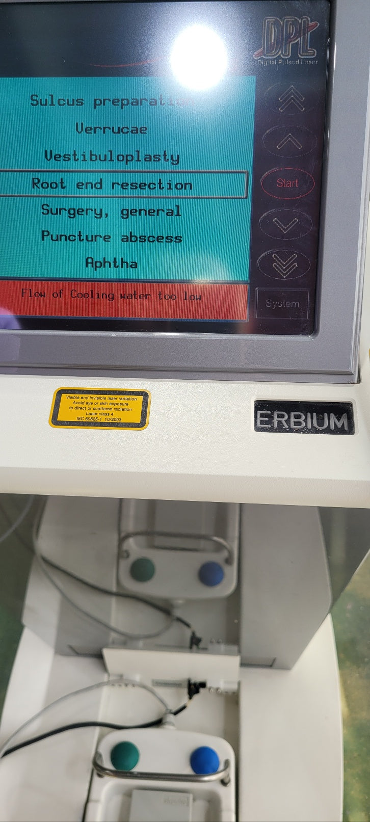 Used Elexxion AG Delos Er:Yag diodelaser dental machine