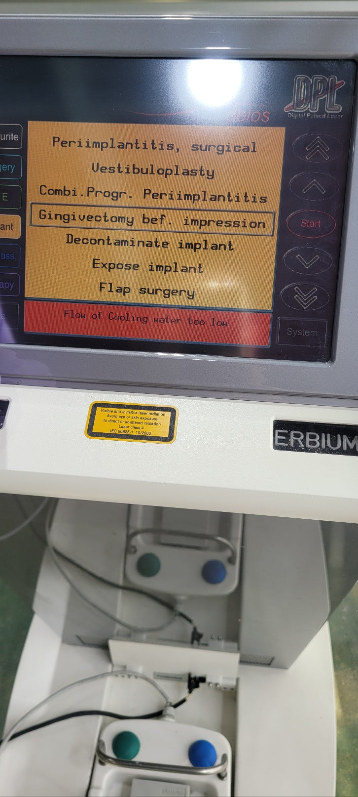 Used Elexxion AG Delos Er:Yag diodelaser dental machine