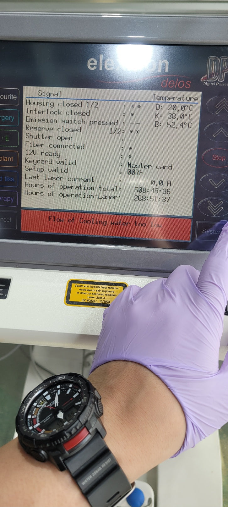 Used Elexxion AG Delos Er:Yag diodelaser dental machine