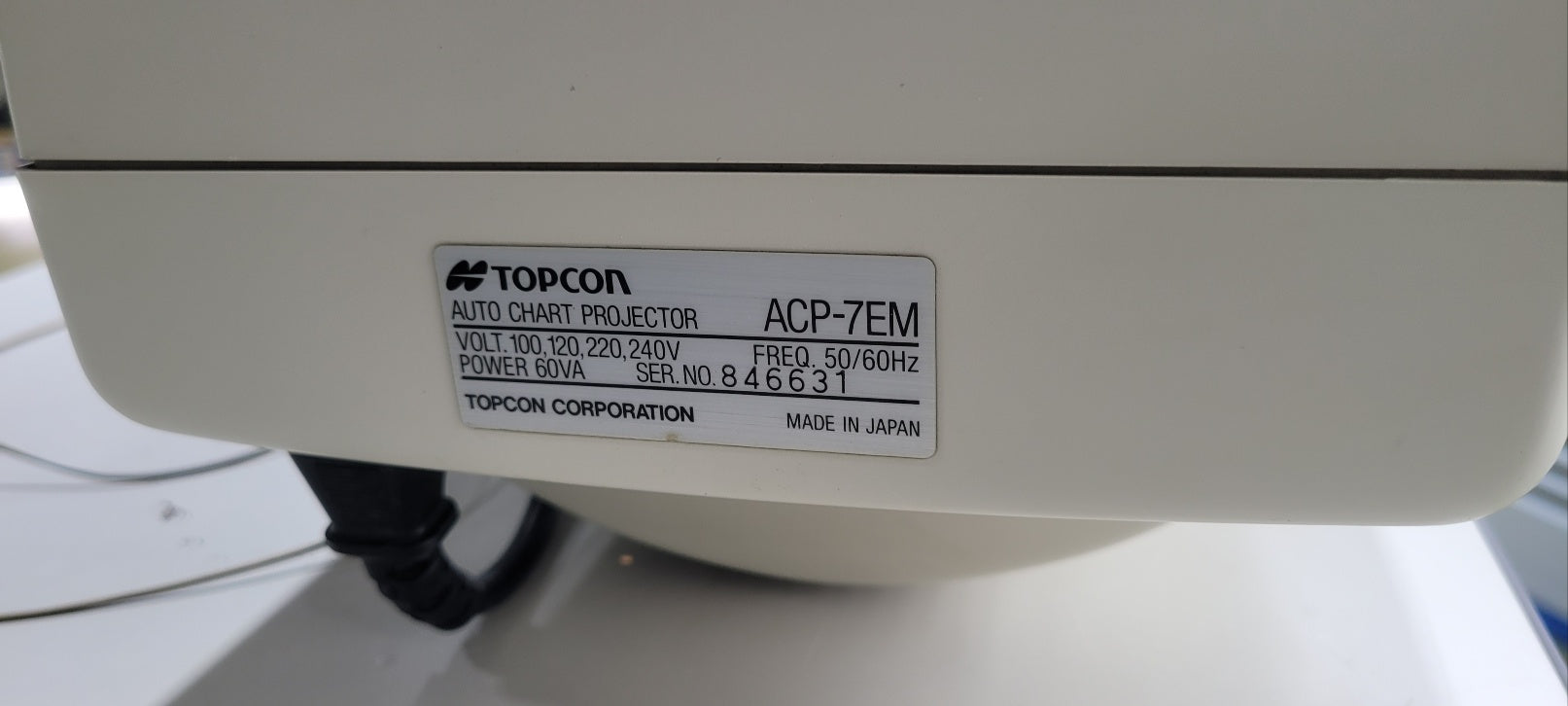Topcon ACP-7EM Auto Chart Projector