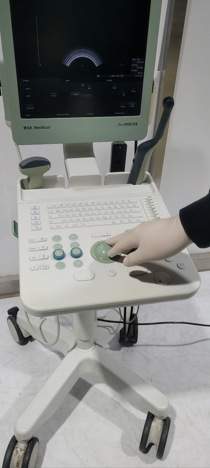 Used BK MEDICAL 1202 Ultrasound With Convex Vaginal 2Probe