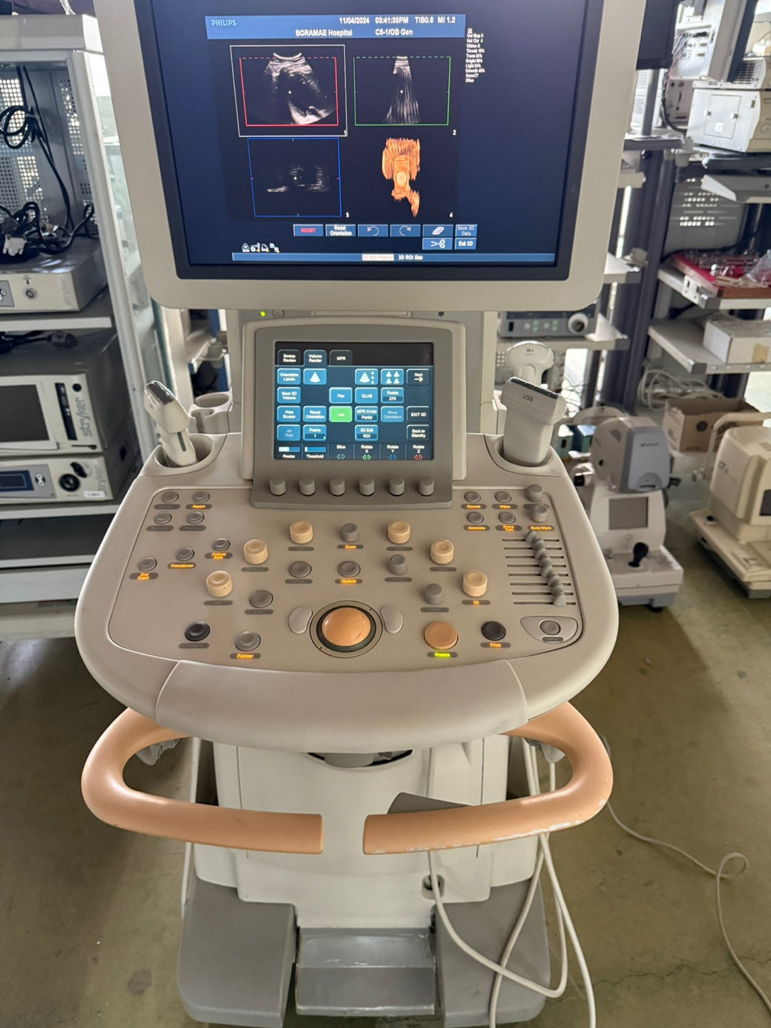 Used Philips IU22 Ultrasound Unit Convex Linear Linear 3Probes