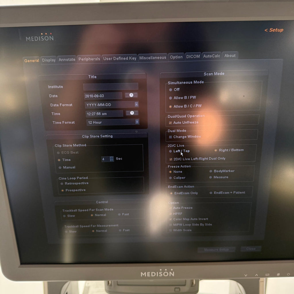 Samsung Medison accuvix XG with Convex, Linear & Vaginal 3 Probes
