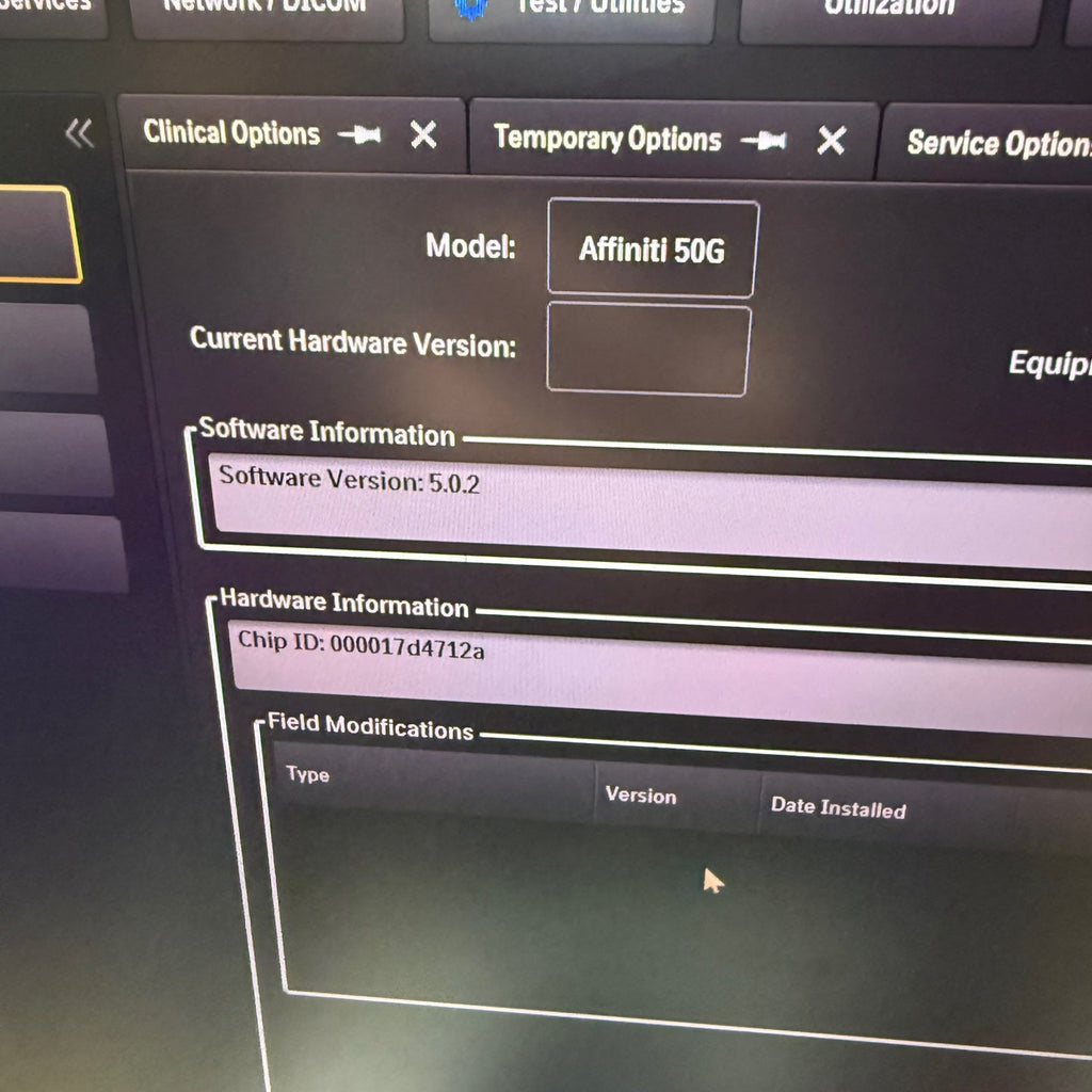 Philips Affiniti 50G with Cardiac, Convex & Linear 3 Probes