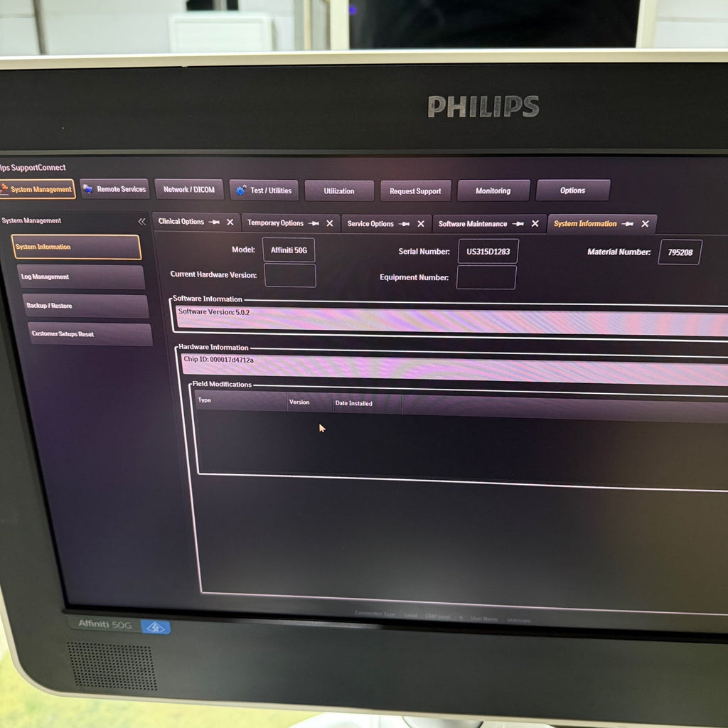 Philips Affiniti 50G with Cardiac, Convex & Linear 3 Probes
